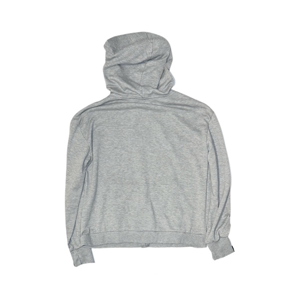 BEBE Women's Grey Full Zip Hoodie - Picture 2 of 4